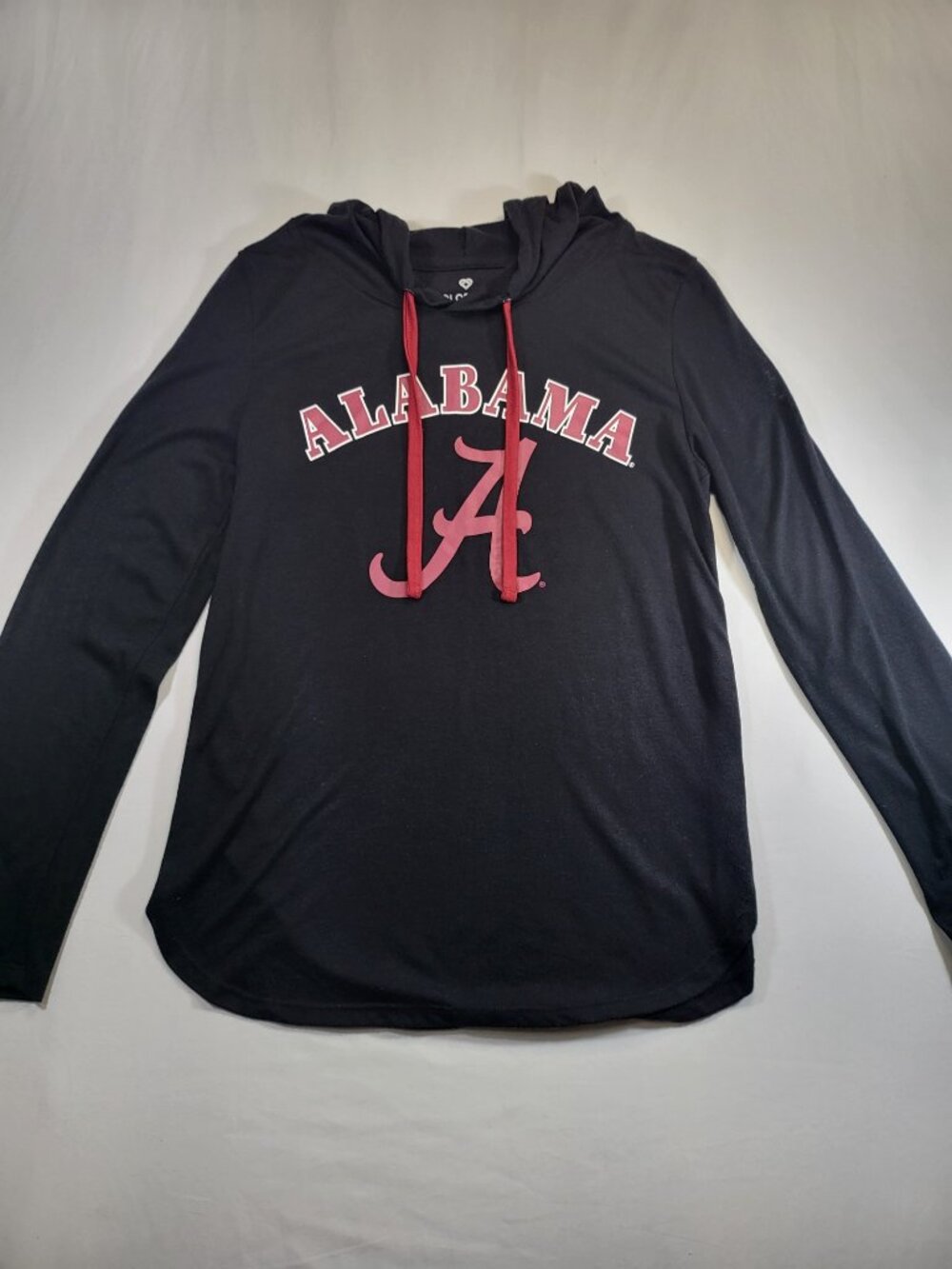 Colosseum Alabama Crimson Tide Women's Lightweight Hoodie Shirt Black‎ Size M